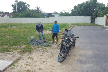 Removing from construction stones